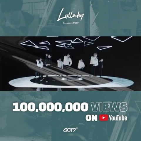사진=그룹 GOT7 'Lullaby' 뮤직비디오 1억뷰 돌파 축하 영상 화면 캡처