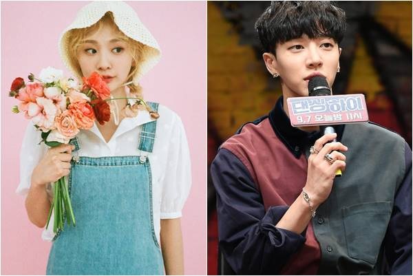가수 볼빨간사춘기(왼쪽), 이기광./ 텐아시아 DB