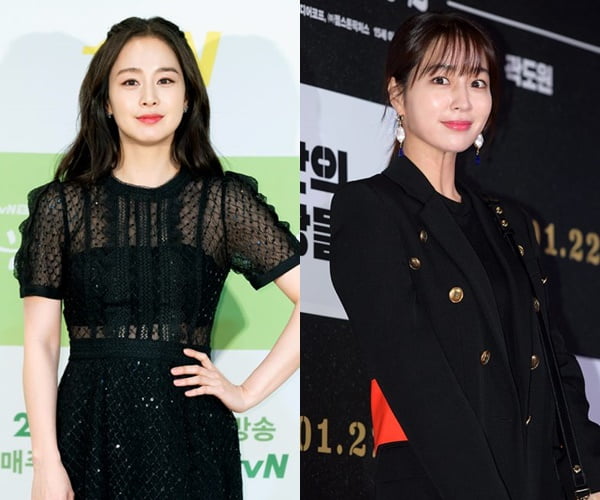 배우 김태희(왼쪽)와 이민정/ 사진=tvN, 텐아시아DB