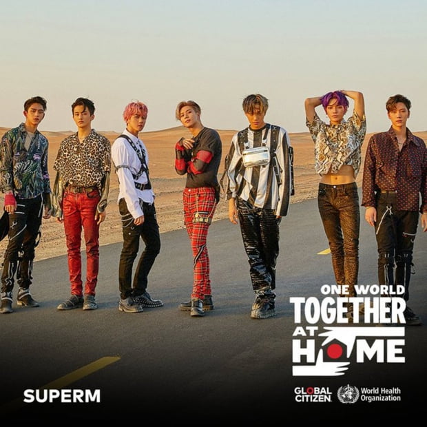 그룹 슈퍼엠(SuperM) 'Together At Home' 포스터 / 사진제공=SM엔터테인먼트
