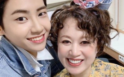 박미선, 이진혁과 인증샷 "드디어 만나…오래 살아남길"