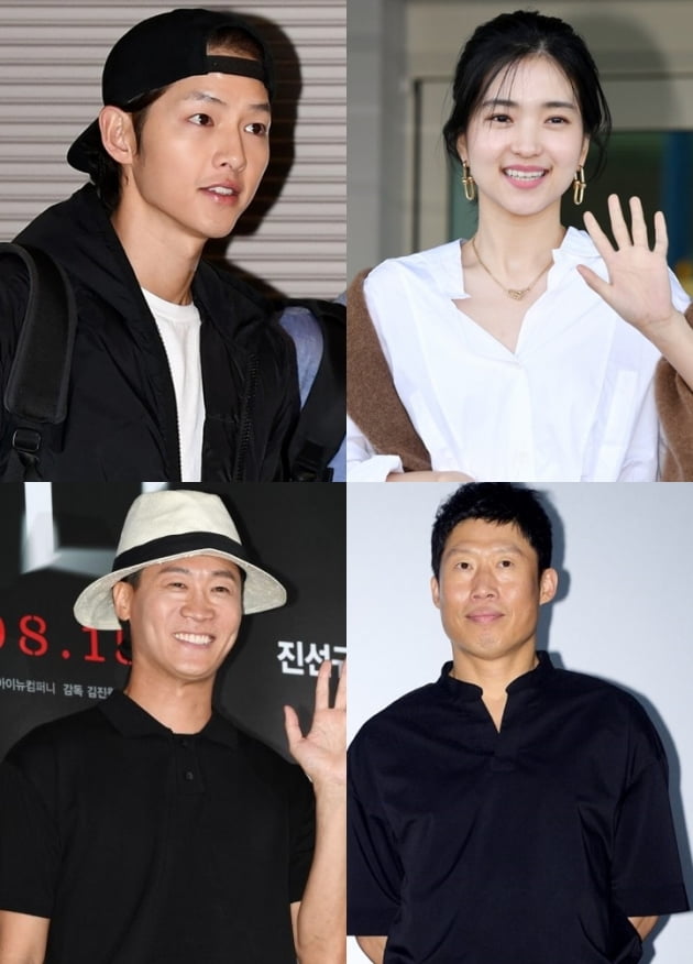 송중기(왼쪽 위부터 시계방향), 김태리, 유해진, 진선규./ 사진=텐아시아DB