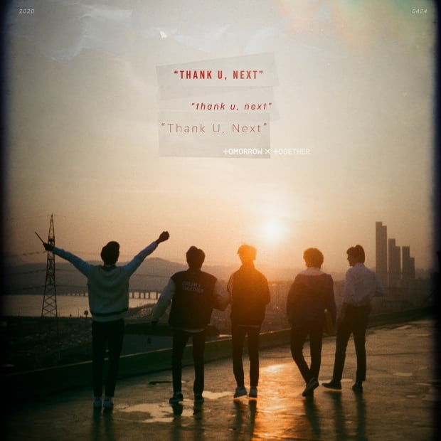 투모로우바이투게더 'thank u, next' 커버 / 사진제공=빅히트엔터테인먼트