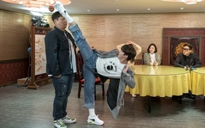 '악인전' 김요한, 전광석화 사과 차기 '키 보다 높네'
