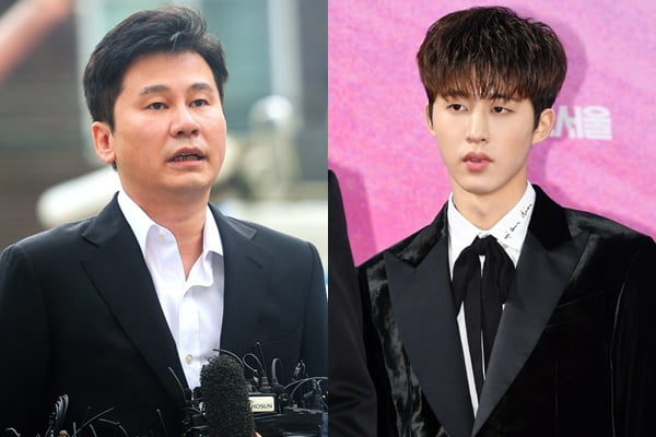양현석 YG 전 대표(왼쪽)와 가수 비아이/ 사진=텐아시아DB