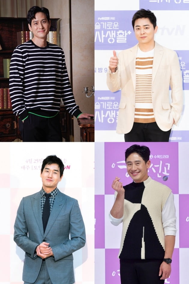 배우 박해준(왼쪽 위부터 시계방향), 조정석, 신하균, 유지태./사진제공=JTBC, tvN, KBS