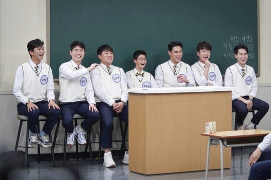'아는 형님'에 출연한 미스터트롯 TOP7./사진제공=JTBC