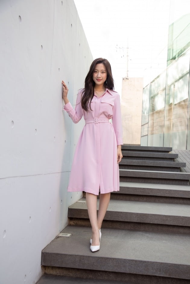 문가영은 한층 슬림해진 몸매에 대해 "다이어트는 따로 하지 않았다"고 밝혔다./사진제공=키이스트