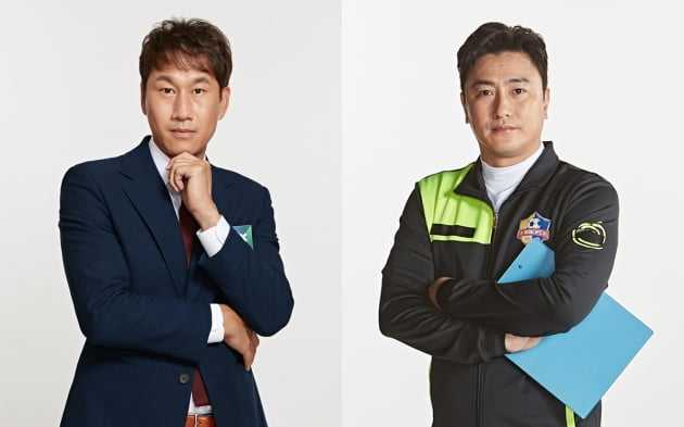 유상철 전 감독(왼쪽)과 안정환/ 사진= JTBC 제공