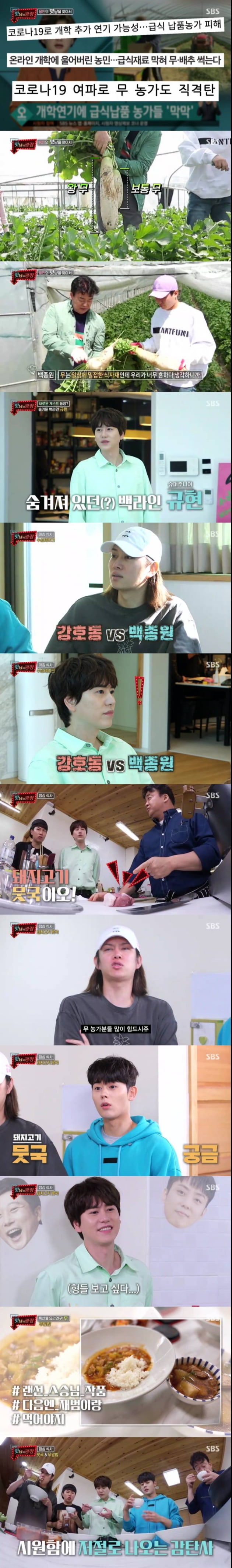지난 21일 방송된 '맛남의 광장'/ 사진=SBS 제공