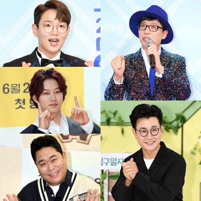 '56회 백상예술대상' 예능상 후보 5인/ 사진=텐아시아DB