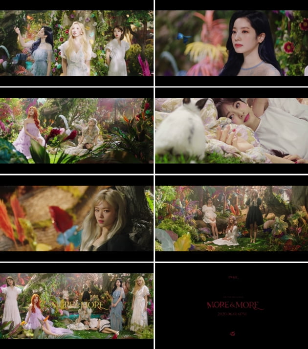 트와이스 '모어 앤드 모어' 뮤비 트레일러./ 사진제공=JYP