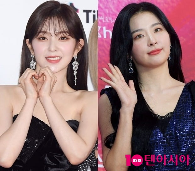 그룹 레드벨벳의 아이린(왼쪽)과 슬기 / 사진=텐아시아DB