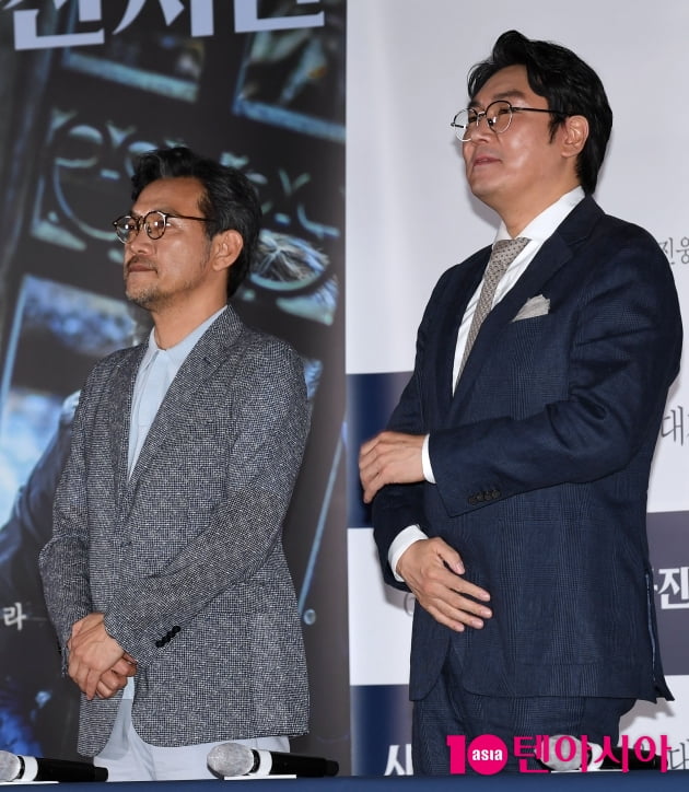 [TEN 포토] '사라진 시간' 정진영-조진웅 '감독과 배우'
