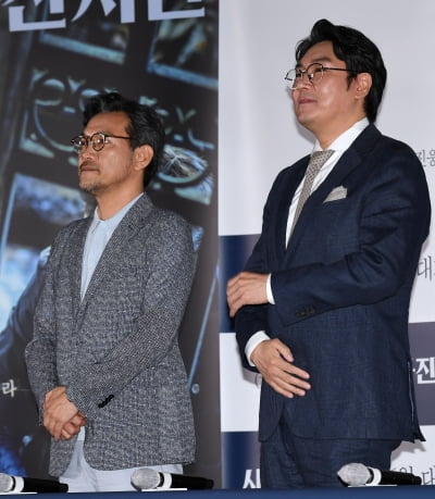 [TEN 포토] '사라진 시간' 정진영-조진웅 '감독과 배우'