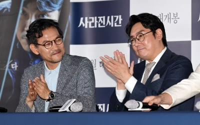 [TEN 포토] '사라진 시간' 정진영 감독-조진웅 '선후배의 완벽한 케미'