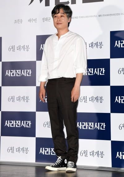 [TEN 포토] '사라진 시간' 정해균 '설레이는 언론시사 첫 포토타임'