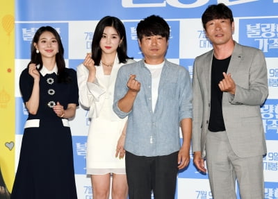 [TEN 포토] 김다예-박초롱-장재일 감독-박원상 '불량한 가족 사랑해주세요'