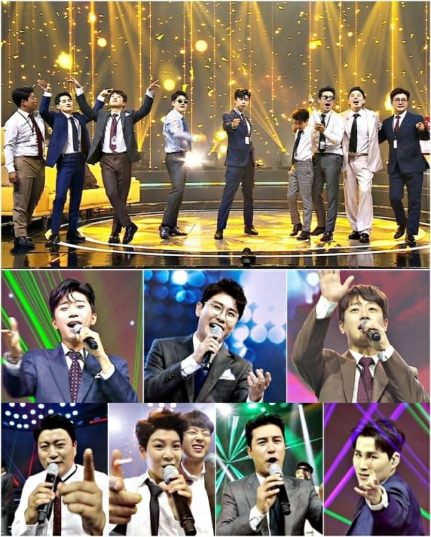 '사랑의 콜센타' TOP7이 스트레스 타파 '사콜상사 노래방 회식'을 선보인다. / 사진제공=TV조선