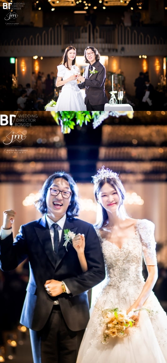김경진-전수민 본식 사진./ 사진제공=해피메리드 컴퍼니