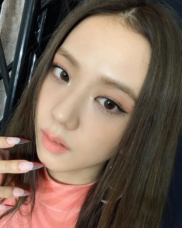 블랙핑크 지수 "색이 맘에 들었던 메이크업"…초근접샷에도 '무결점'