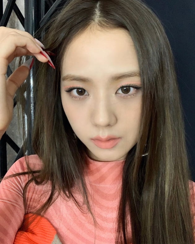 블랙핑크 지수 "색이 맘에 들었던 메이크업"…초근접샷에도 '무결점'