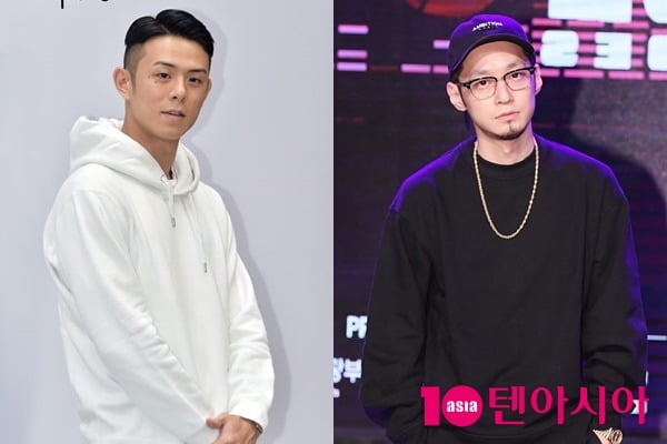 래퍼 빈지노(왼쪽)와 더콰이엇/ 사진=텐아시아DB