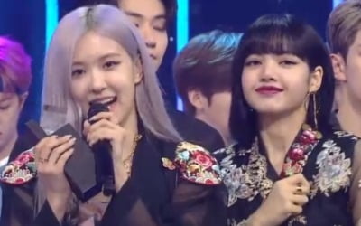 '인기가요' 블랙핑크 1위 "멋진 곡 써준 테디오빠 감사"