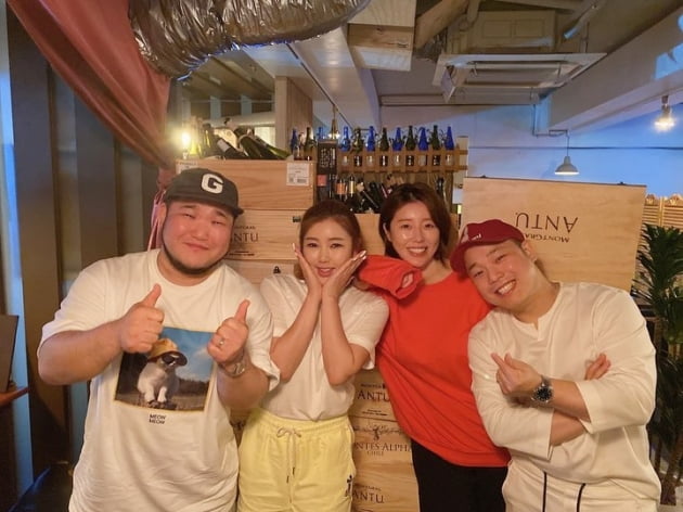 송가인, 나비·길구봉구와 만남 "5년 만에 다시"…돈독한 모습 '훈훈'