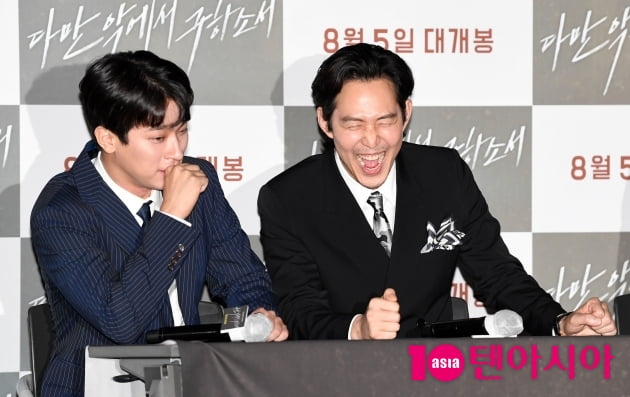 [TEN 포토] '다만악' 박정민-이정재 '황정민 입담에 박장대소'