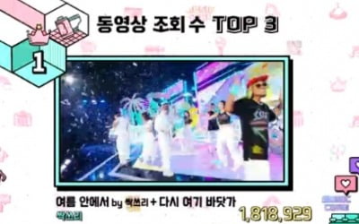 '음악중심' 싹쓰리, 동영상 조회수 1위 "181만" 압도적