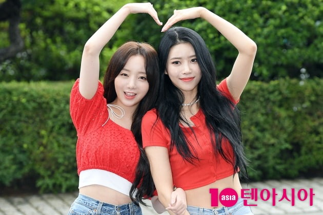 [TEN 포토] 러블리즈 케이-이미주 '사랑에 빠졌어'