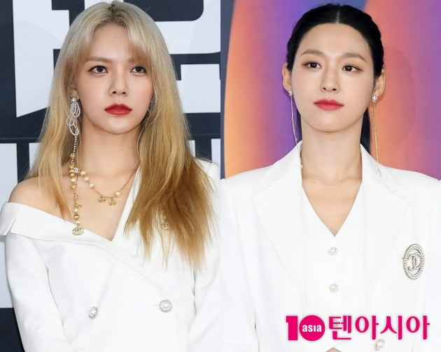 그룹 AOA 지민 (왼쪽), 설현 / 사진=텐아시아DB