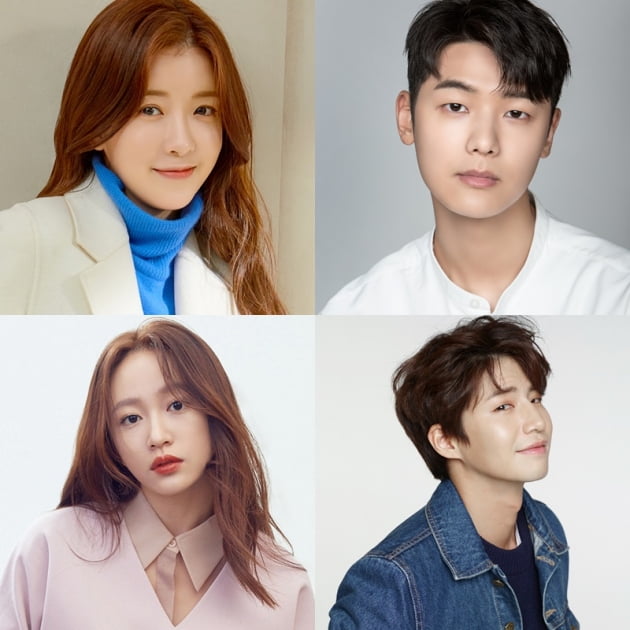 배우 정인선(맨 왼쪽 위부터 시계방향으로), 강민혁, 송재림, 안희연/ 사진=미센스, 카카오M 제공