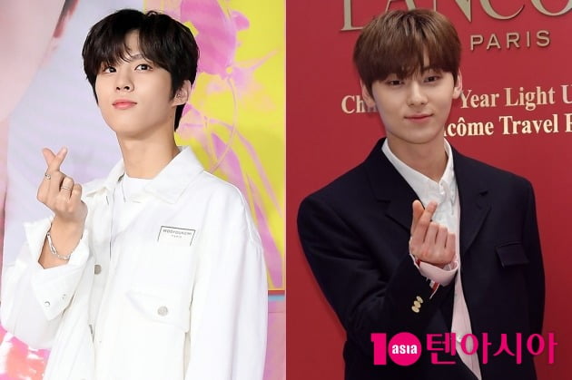 업텐션 김우석, 뉴이스트 황민현./사진=텐아시아DB