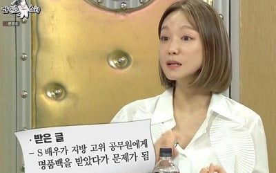 신소율 "고위 공무원에 명품백 받은 연예인, 나 아냐" 루머 해명