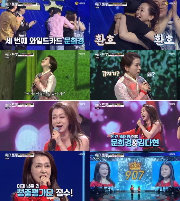 '보이스트롯' 김다현-문희경./ 사진=FN ENT