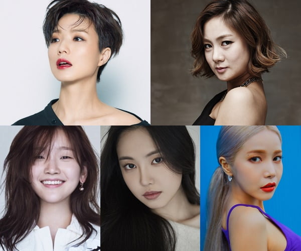 '갬성캠핑' 출연자 안영미(왼쪽 위부터 시계방향), 박나래, 솔라, 손나은, 박소담/ 사진=JTBC 제공
