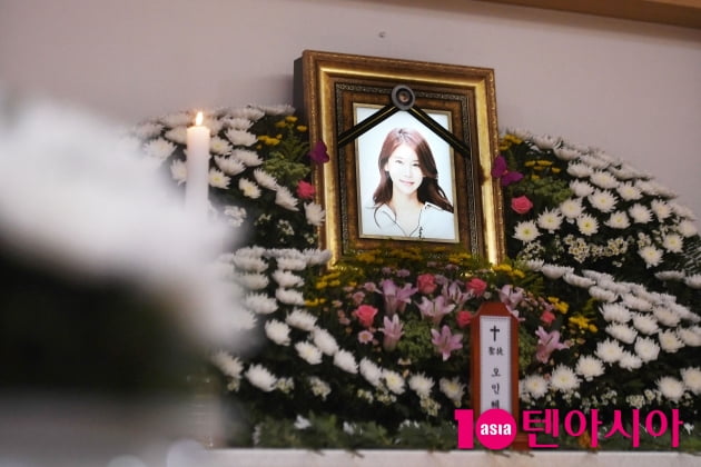 [TEN 포토] 故 오인혜 '병원 치료중 끝내 사망'