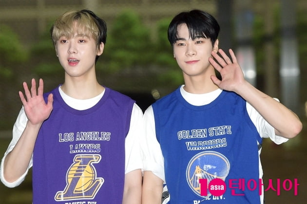 [TEN 포토] 아스트로 윤산하X문빈 '닮아가는 우리'