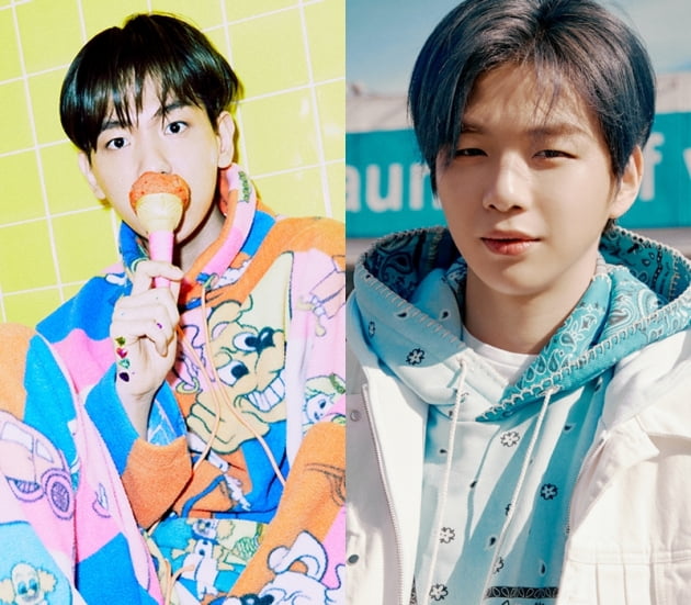 그룹 엑소의 백현(왼쪽), 가수 강다니엘 / 사진=SM, 커넥트엔터테인먼트