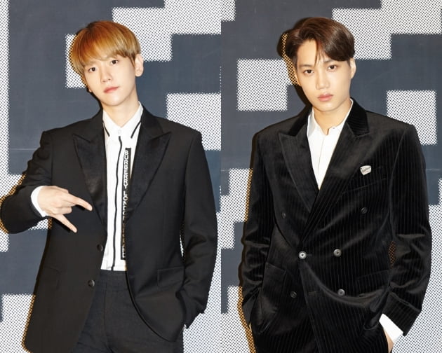 그룹 SuperM(슈퍼엠)의 백현(왼쪽)과 카이 / 사진제공=SM엔터테인먼트