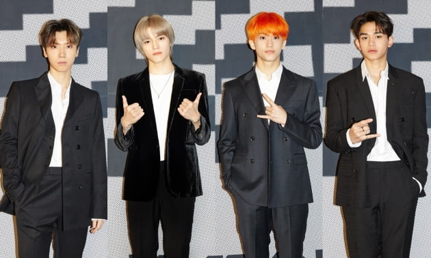 그룹 SuperM(슈퍼엠)의 텐(왼쪽부터)태용 마크 루카스 / 사진제공=SM엔터테인먼트