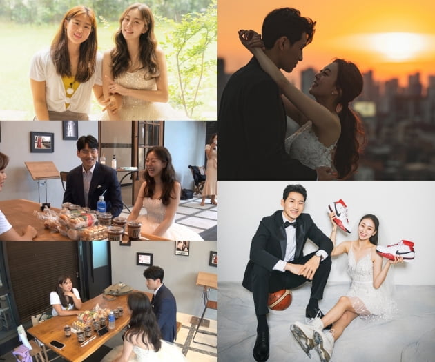 '노는 언니' 곽민정♥문성곤 웨딩 촬영장/ 사진=E채널 제공