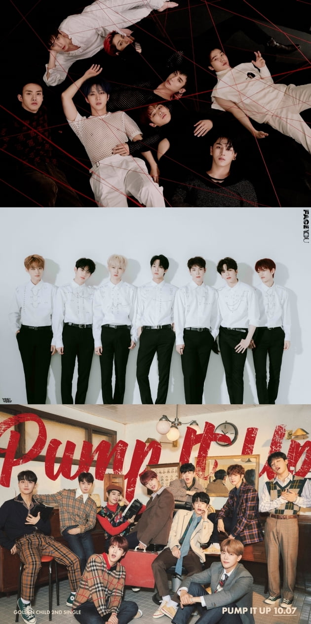 그룹 펜타곤, 베리베리, 골든차일드 / 사진제공=큐브, 젤리피쉬, 울림 엔터테인먼트