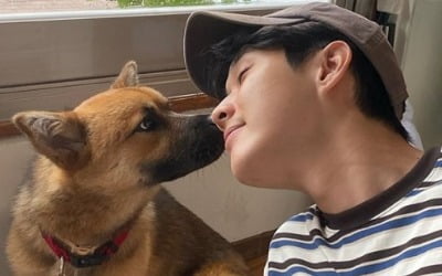 최우식, "보고 싶어" 뽀삐와의 '여름방학' 추억