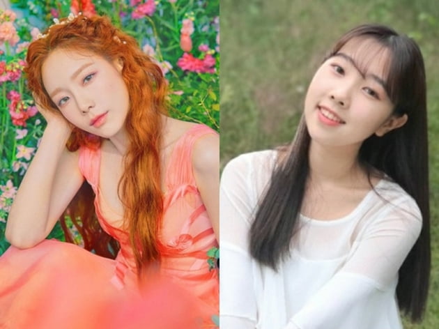 그룹 소녀시대의 태연(왼쪽), 태연 동생 가수 하연 