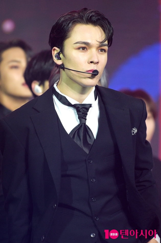 [TEN 포토] '2020 대중문화예술상' 세븐틴 버논, '진한 잘생김'
