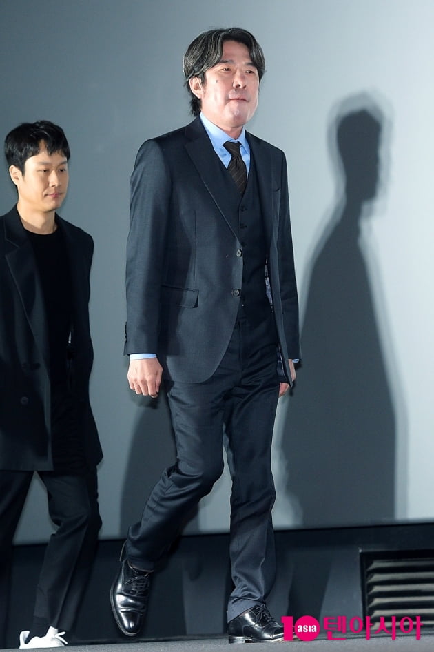 [TEN 포토] '긴장 가득' 오달수, 오랜만에 서는 공식석상