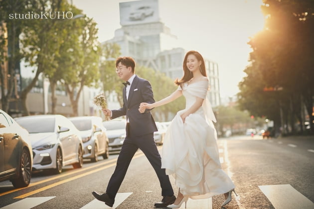 박휘순♥천예지 웨딩 화보/ 사진=웨딩21 제공